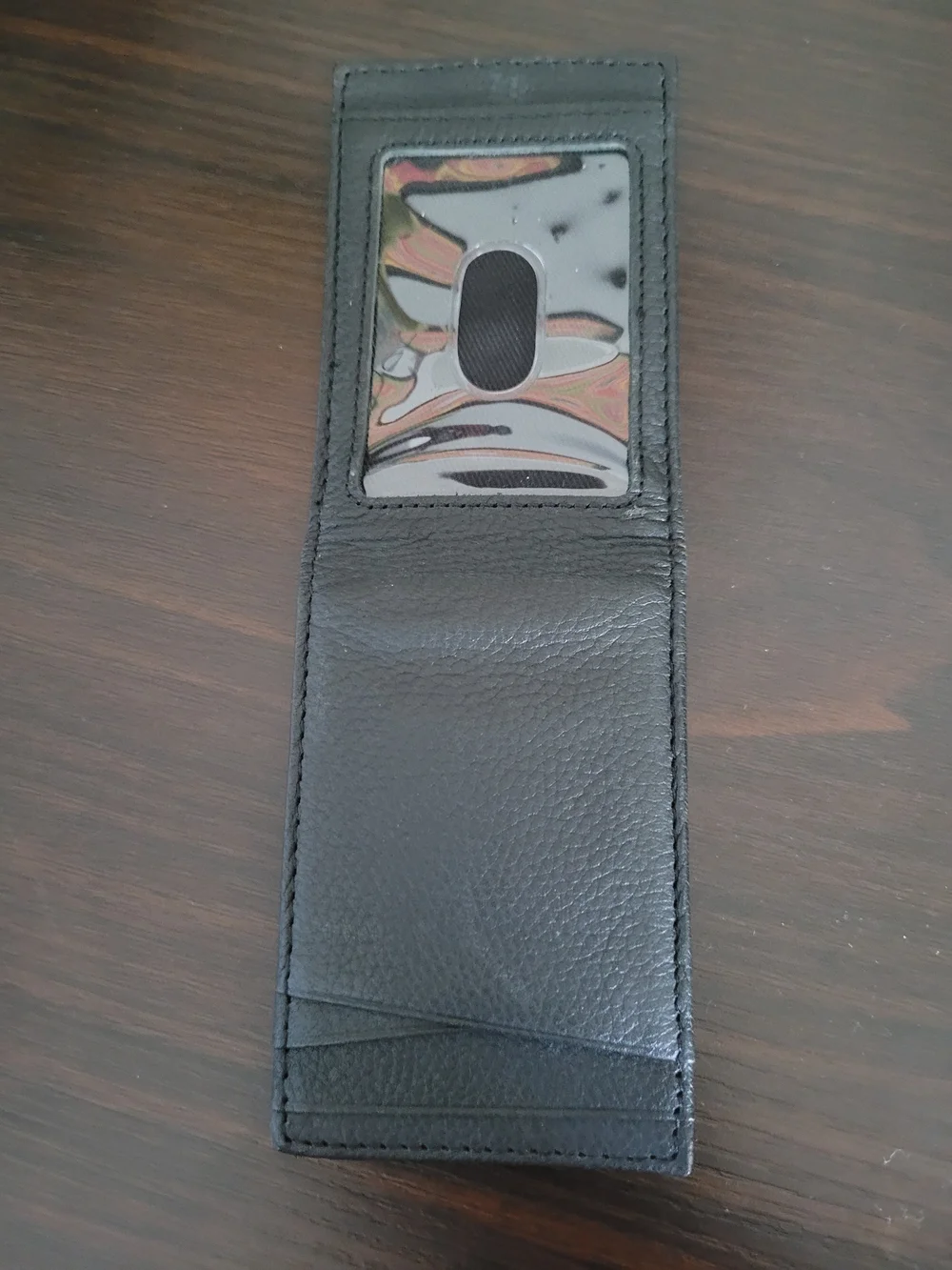 N/A black leather